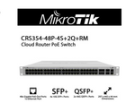 MikroTik - CRS354-48P-4S+2Q+RM - MikroTik 48-Port Cloud Router Switch 4x SFP+ 2x QSFP w/ PoE