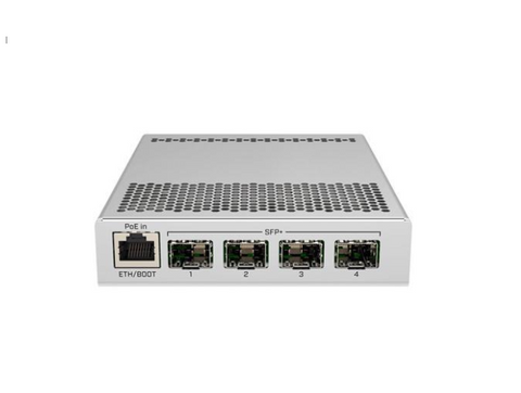 MikroTik 5-Port Desktop Switch, 1 Gigabit Ethernet Port, 4 SFP+ 10Gbps Ports (CRS305-1G-4S+IN)