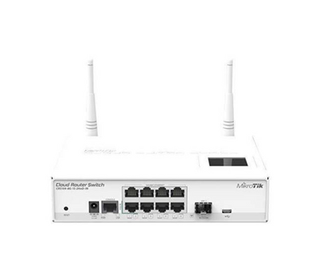 MikroTik CRS109-8G-1S-2HnD-INCloud Router 1000mW Gigabit Switch SFP PoE OSL5